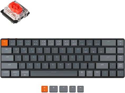 Specificaties Van Keychron K Ultra Slim Wireless RGB Backlight Hot Swappable Gateron Red