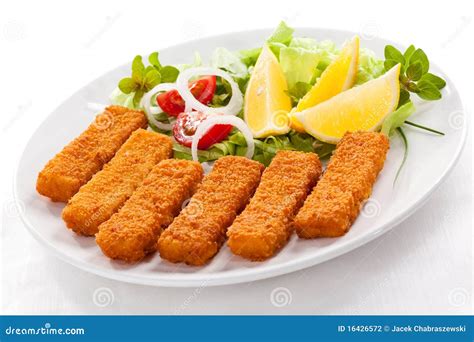 Fried Fish Fingers Stock Photography Image 16426572