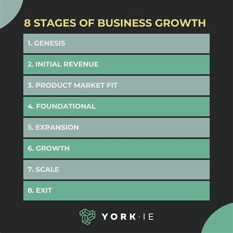 The 8 Stages Of Business Growth From Idea To Exit York Ie