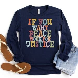 If You Want Peace Work For Justice Social Justice Human Etsy