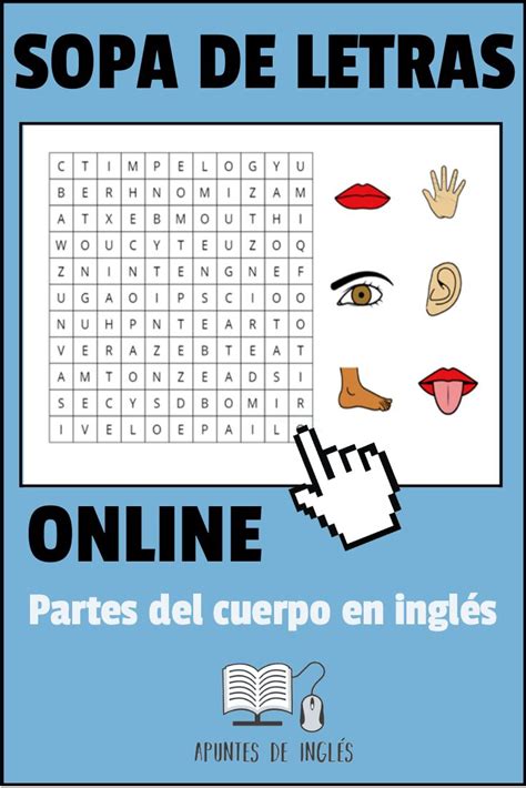 Sopa De Letras Online En Inglés De Las Partes Del Cuerpo Sopa De Letras Partes Del Cuerpo En