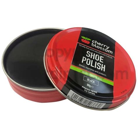 Cherry Blossom Black Military Polish Larger 80g Tin