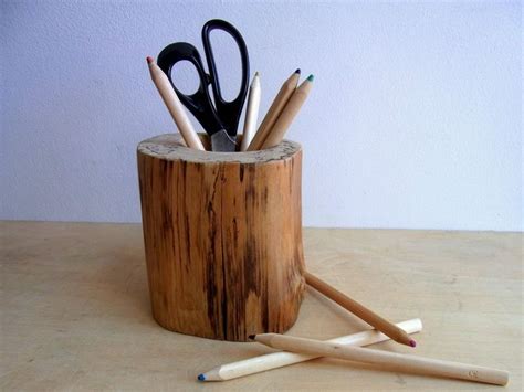 Stifthalter Aus Vollholz Handgefertigt Etsy Knife Block