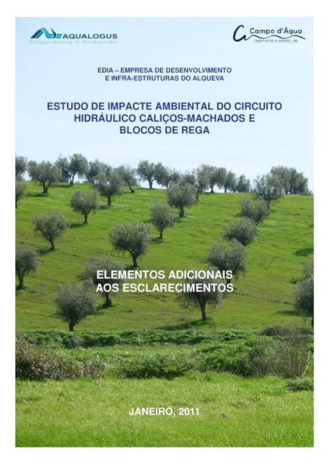 PDF ESTUDO DE IMPACTE AMBIENTAL DO CIRCUITO HIDRÁULICO TEXTO