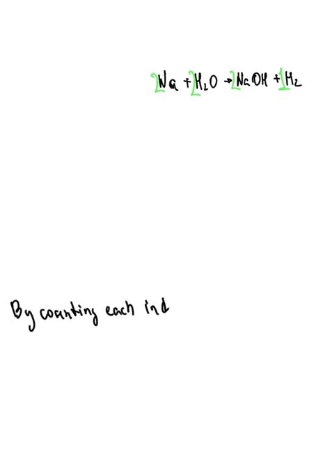 Akia is balancing the equation Na + H2O â†’ NaOH + H2. He tries to find ...