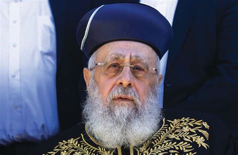 Sephardi Chief Rabbi S Words Are Disgraceful The Jerusalem Post