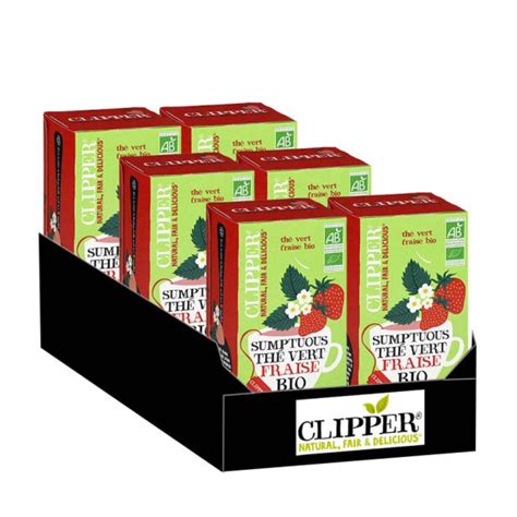 Clipper Th Vert Bio Fraise X Sachets Coffee Webstore