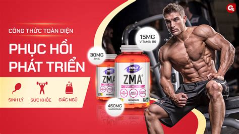 Now Sport ZMA - Hỗ trợ sinh lý, miễn dịch, phục hồi và giấc ngủ