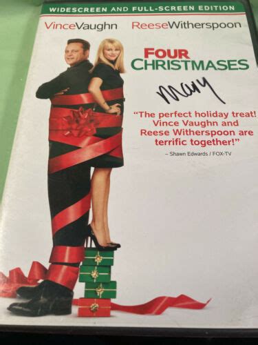 Four Christmases Dvd Widescreen Full Screen Used Movie Vince Vaughn