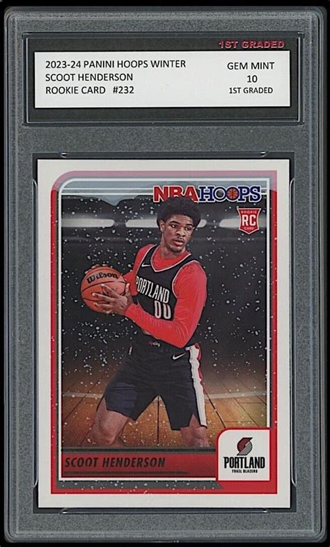 Panini Nba Hoops Rookies Winter Scoot Henderson Rc For