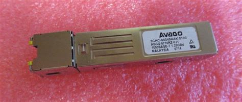 Avago ABCU-5710RZ-FJ1 Compatible 1000BASE-T SFP Copper RJ-45 100m ...