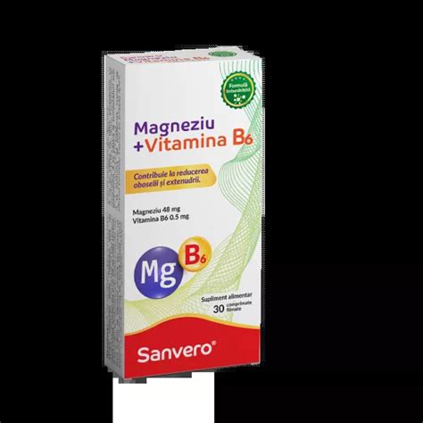 Sanvero Magneziu Vitamina B X Comprimate