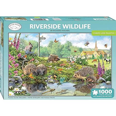 Otter House Piece Rectangular Jigsaw Riverside Wildlife Amazon