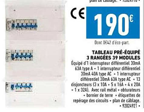 Promo Tableau Pr Quip Rang Es Modules Chez Brico Cash