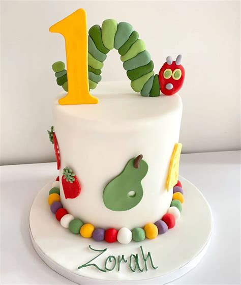 Very Hungry Caterpillar First Birthday Cake