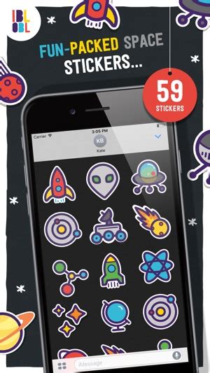 ‎ibbleobble Space Stickers For Imessage On The App Store