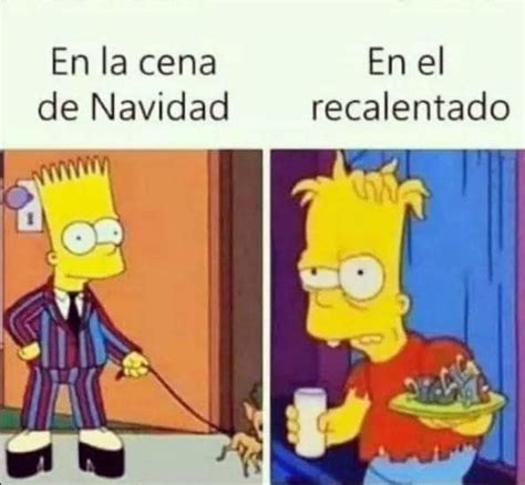 Meme De Los Simpsons En La Cena De Navidad Meme Subido Por TEKAok