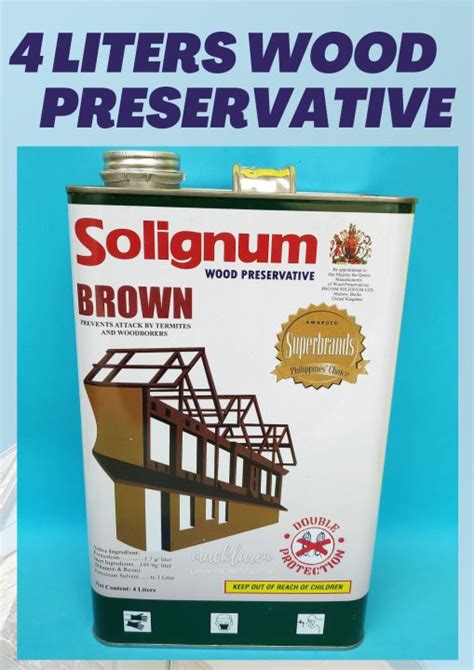 Solignum BROWN ️ 1 Gallon ️ Anti-Termite Anay Amag Borers Bukbok ️ ...