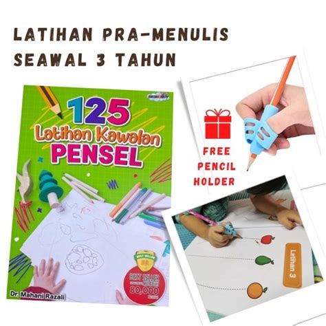 Buku Latihan Menulis Menggunting Kanak Kanak Writing Exercise Cut Glue