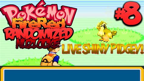 Pokémon FireRed Randomized Nuzlocke 8 EPIC LIVE SHINY PIDGEY YouTube