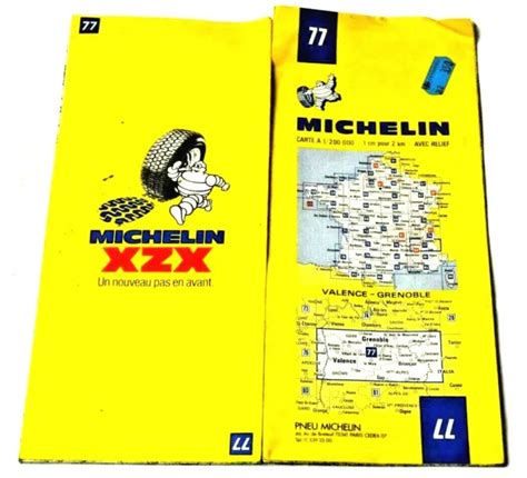 Ancienne Carte Routiere Michelin Pneus Bonhomme N Valence Grenoble