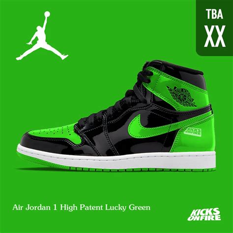 Shoellist Air Jordan 1 High Og Patent Leather Green Shoellist Catch Your Favorite Sneaker