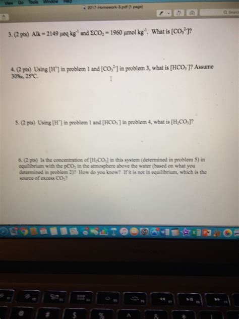 Solved Marine chemistry | Chegg.com