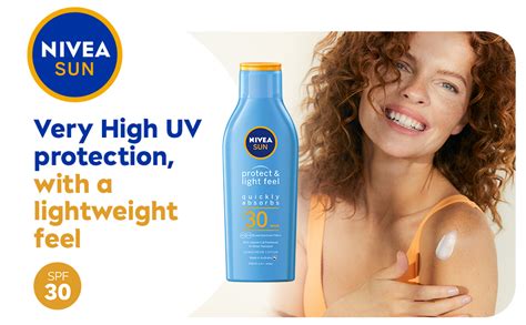 Nivea Sun Protect And Light Feel Sunscreen Lotion 200ml Spf 30 Light