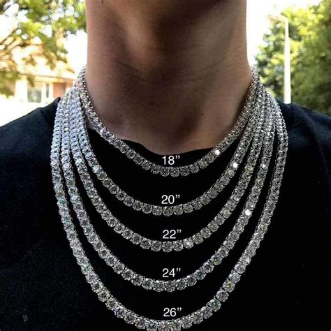 Tennis Necklace Diamond Mens Sale Online Bellvalefarms