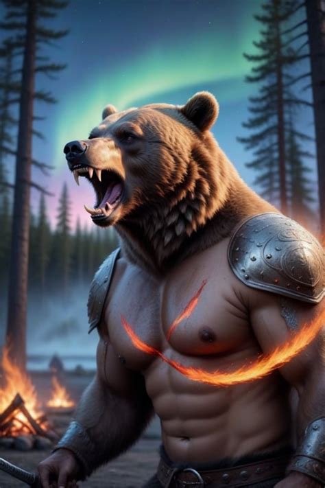 Viking Bear Tensor Art