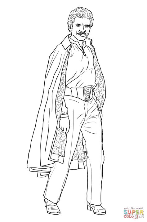 Lando Calrissian coloring page | Free Printable Coloring Pages