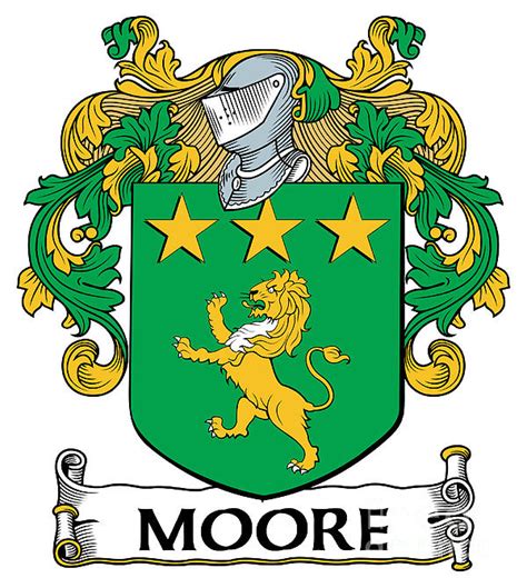 Moore Coat Of Arms Irish Print By Heraldry