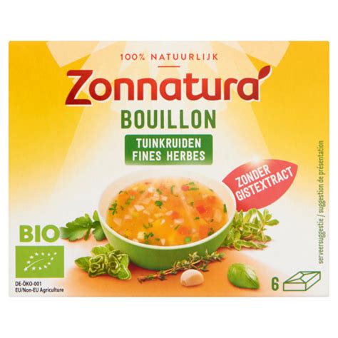 Zonnatura Bouillon Tuinkruiden Zonder Gist Bestel Glutenvrije