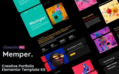 Memper Creative Agency Portfolio Elementor Pro Template Kits