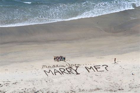 This Is Pretty Much The Cutest Way Ever To Propose On A Beach Beach Proposal Surprise Proposal