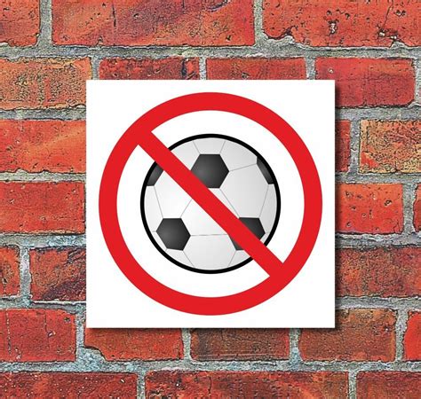 Schild Fußball spielen verboten Türschild Hinweisschild 400 x 400 mm