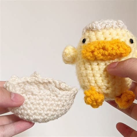 Made To Order Amigurumi Crochet Duck Plush Cute Kawaii Etsy