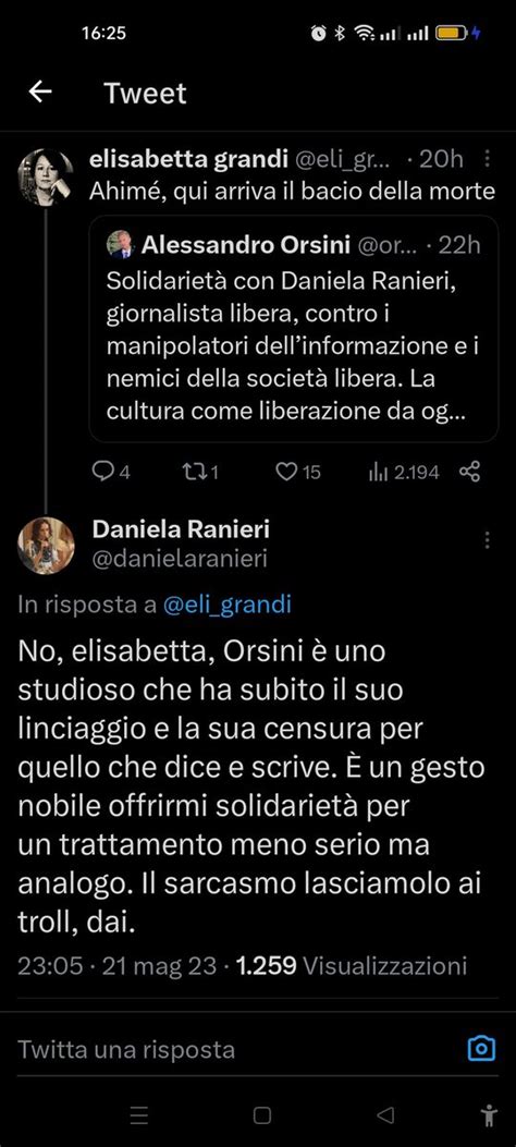 Il Computer Amedeus On Twitter La Censura A Orsini Sta Facendo