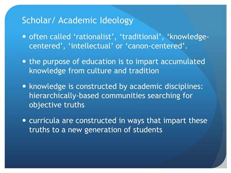 PPT - Curriculum Ideologies in General Education PowerPoint
