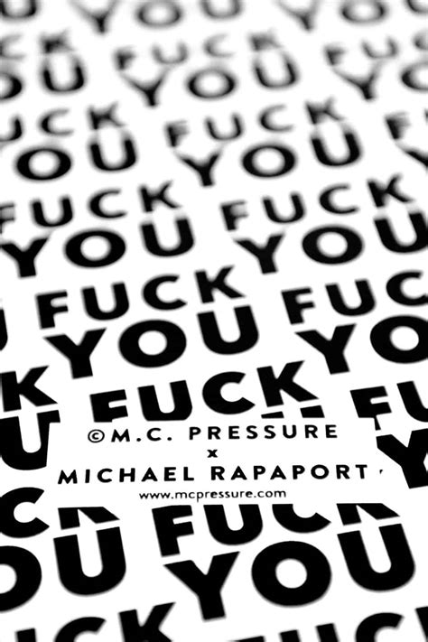 Michael Rapaport X M C Pressure You Fuck You Wrapping Paper