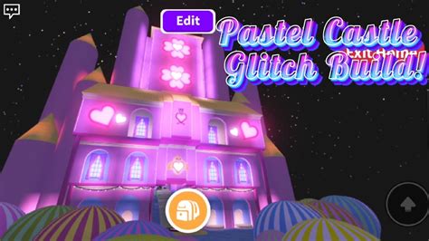 Adopt Me Pastel Castle Glitch Build Youtube