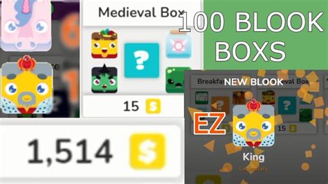 Opening 100 Medieval Blook Boxs Blooket Youtube