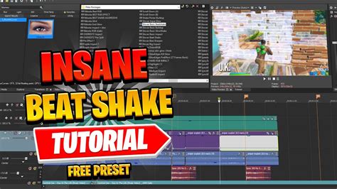 How To Make A Insane Beat Shake Free Preset Edit Like Yarn