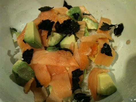 Samurai Kitchen Salmon Avocado Don Salmon And Avocado On Rice