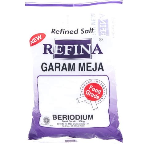 Jual Refina Garam Meja Murni Beryodium 500gr Garam Masak Penyedap