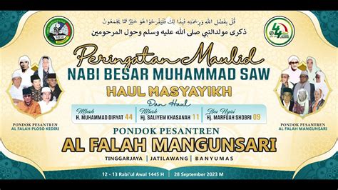 LIVE PENGAJIAN DALAM RANGKA PERINGATAN MAULID NABI MUHAMMAD SAW