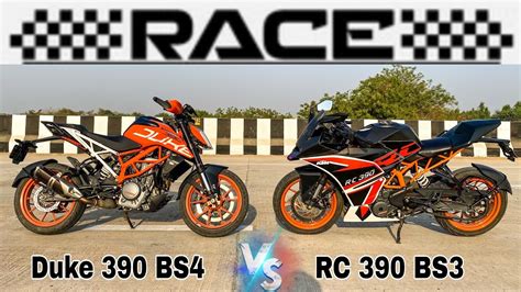 Duke 390 Bs4 Vs Rc 390 Bs3 Drag Race 0 100 Acceleration Test Akshay