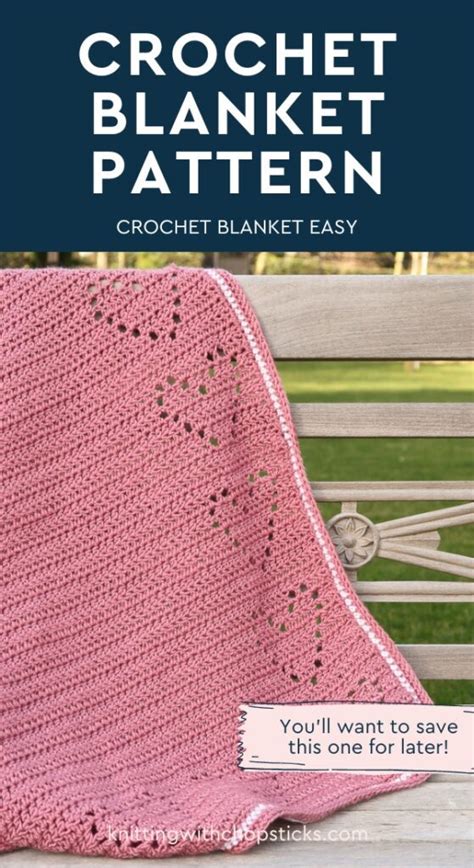 Heart Crochet Blanket Pattern - Baby Blanket Crochet Pattern