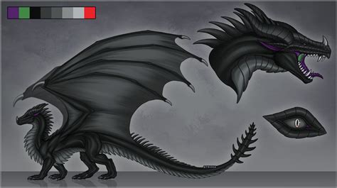 Dragon Reference Sheet For Rivendark Commission By Trioza On Deviantart