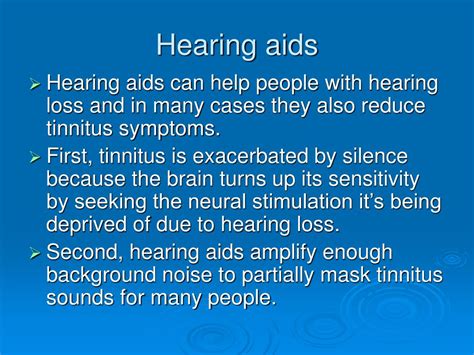 Ppt A Brief History Of Hearing Aids And Tinnitus Sound Enrichment